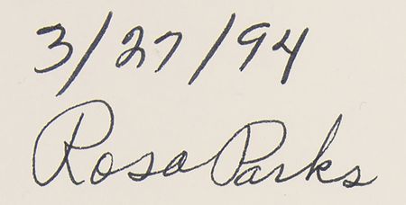 Lot #316 Rosa Parks Signed Book - My Story - Image 2