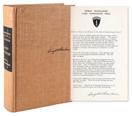 Lot #396 Dwight D. Eisenhower Signed Book - Crusade in Europe (Ltd. Ed. #503/1426) - Image 1