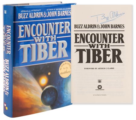 Lot #589 Buzz Aldrin Signed Book - Encounter with Tiber - Image 1