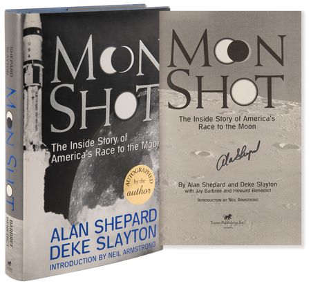 Lot #648 Alan Shepard Signed Book - Moon Shot - Image 1