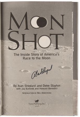Lot #648 Alan Shepard Signed Book - Moon Shot - Image 4
