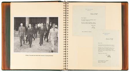 Lot #61 Dwight D. Eisenhower (16) Typed Letters Signed in Scrapbook of Brig. Gen. Robert L. Schulz - Image 3