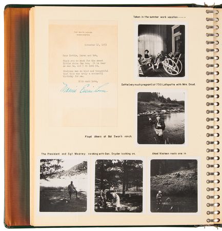 Lot #61 Dwight D. Eisenhower (16) Typed Letters Signed in Scrapbook of Brig. Gen. Robert L. Schulz - Image 7