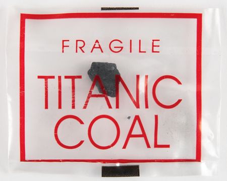 Lot #338 Titanic: Coal Piece Recovered from Wreck Site - Image 1