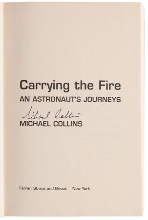 Lot #597 Apollo 11: Buzz Aldrin and Michael Collins (2) Signed Books - Image 2