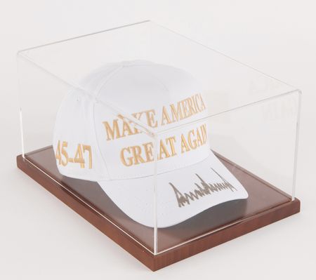 Lot #128 Donald Trump Signed Baseball Cap - Make America Great Again - Image 2