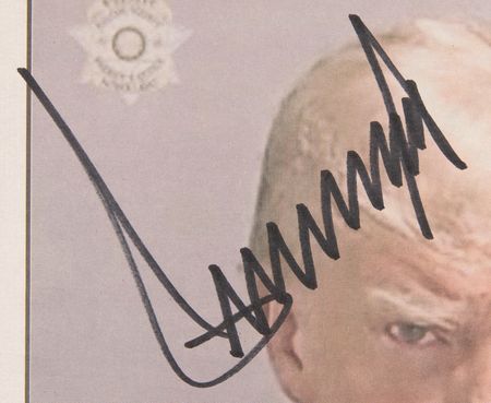 Lot #123 Donald Trump Signed New York Post Newspaper with 'Mug Shot' Front Page (August 25, 2023) - Image 2