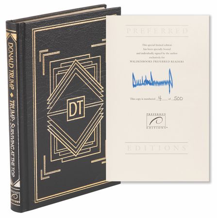 Lot #137 Donald Trump Signed Book - Trump: Surviving at the Top (Ltd. Ed. #4/500) - Image 1