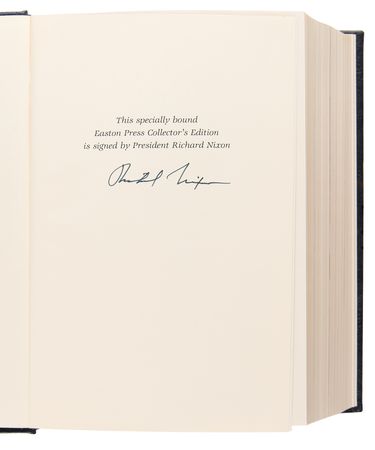 Lot #100 Richard Nixon Signed Book - The Memoirs of Richard Nixon - Image 4