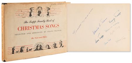 Lot #921 The Von Trapp Family Signed Book - The Trapp-Family Book of Christmas Songs - Image 1