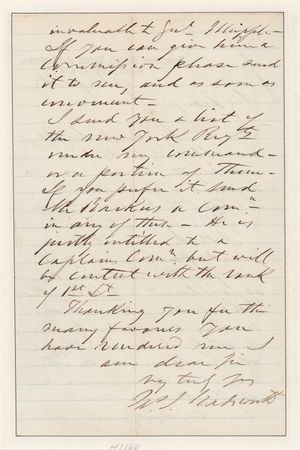 Lot #558 James S. Wadsworth Civil War-Dated Autograph Letter Signed - Image 2