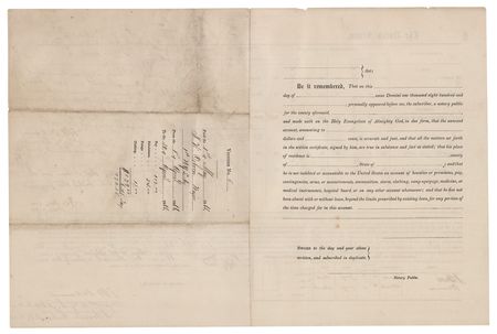 Lot #529 Thomas W. Osborn Twice-Signed Document - Image 2