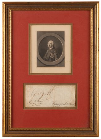 Lot #292 King George III Signature - Image 1