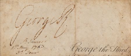 Lot #292 King George III Signature - Image 2