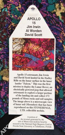 Lot #591 Buzz Aldrin's Personally-Owned 'Moon Rock Collection' Necktie - Image 4