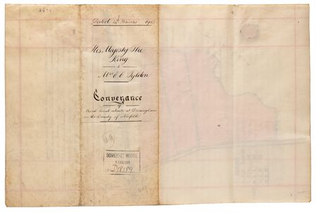 Lot #295 King George V Signed Land Document - Image 3