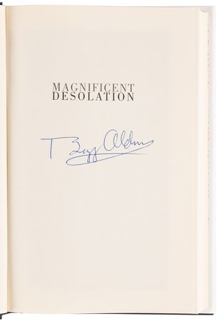 Lot #592 Buzz Aldrin Signed Book - Magnificent Desolation - Image 4