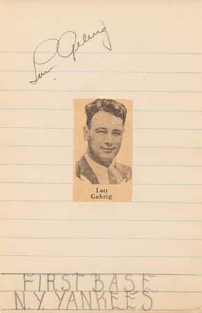 Lot #940 Babe Ruth, Lou Gehrig, and 1931 NY Yankees Signatures in Autograph Album - Image 3