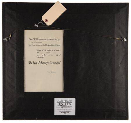 Lot #325 Queen Elizabeth II Document Signed - Image 4