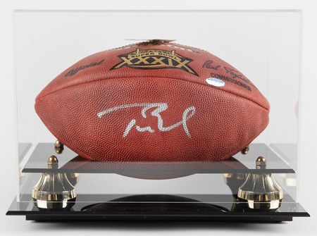 Lot #950 Tom Brady Signed Super Bowl XXXIX Football - Image 1