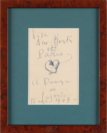 Lot #683 Andre Dunoyer de Segonzac Signed Sketch - Image 1