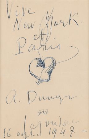 Lot #683 Andre Dunoyer de Segonzac Signed Sketch - Image 2