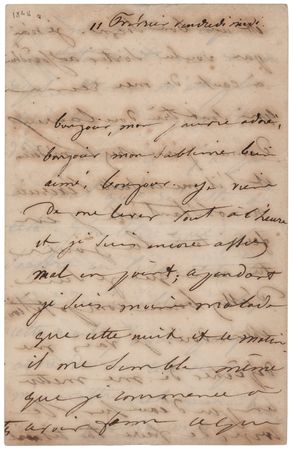 Lot #732 Victor Hugo: Juliette Drouet Autograph Letter Signed to Hugo, Copying His Original Draft of Les Miserables - Image 1