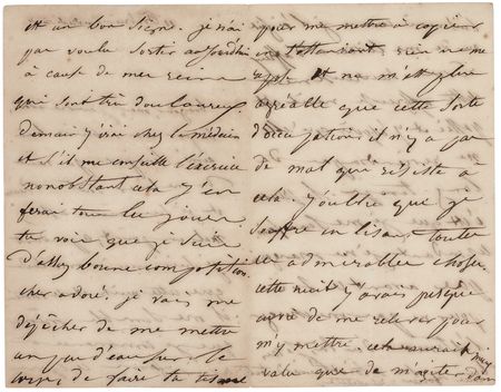 Lot #732 Victor Hugo: Juliette Drouet Autograph Letter Signed to Hugo, Copying His Original Draft of Les Miserables - Image 2