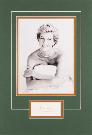 Lot #321 Princess Diana Signature - Image 1