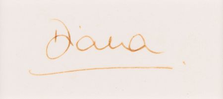 Lot #321 Princess Diana Signature - Image 2