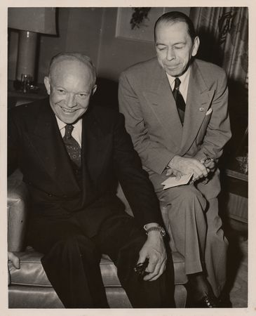 Lot #66 Dwight D. Eisenhower Signed Holiday Card as President of Columbia University with Original Gift Calendar - Image 4