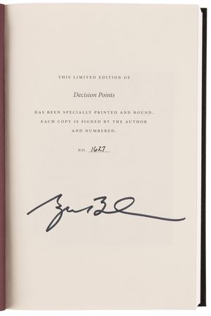 Lot #41 George W. Bush Signed Book - Decision Points - Image 4