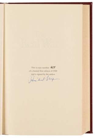 Lot #101 Richard Nixon Signed Book - The Real War (Ltd. Ed. #419/2500) - Image 4