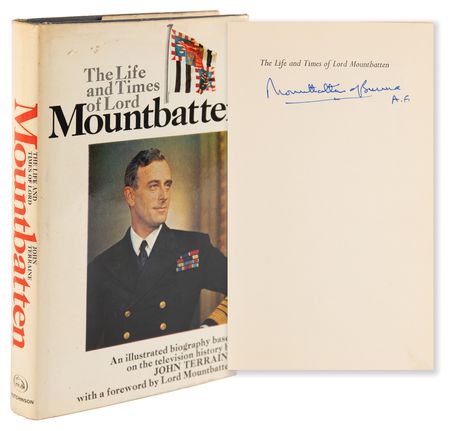 Lot #523 Mountbatten of Burma Signed Book - The Life and Times of Lord Mountbatten - Image 1
