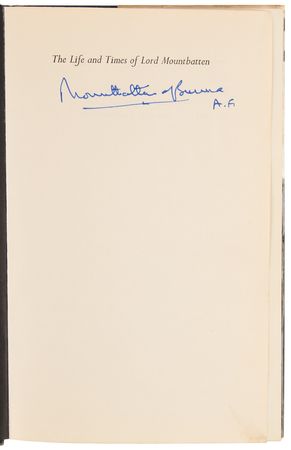 Lot #523 Mountbatten of Burma Signed Book - The Life and Times of Lord Mountbatten - Image 4