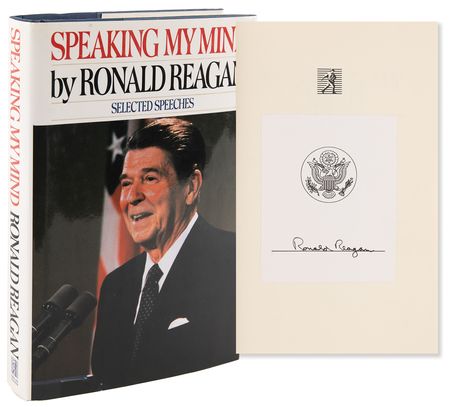 Lot #110 Ronald Reagan Signed Book - Speaking My Mind - Image 1