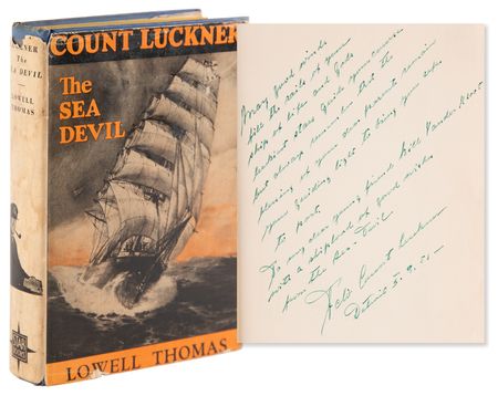 Lot #508 Felix von Luckner Signed Book - The Sea Devil - Image 1
