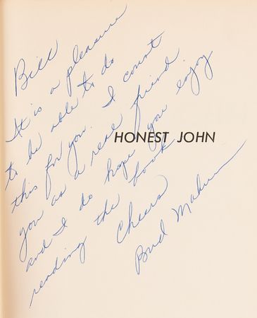 Lot #513 Bud Mahurin Signed Book - Honest John - Image 2