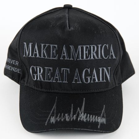 Lot #144 Donald Trump Signed Baseball Hat - Make America Great Again - Image 1