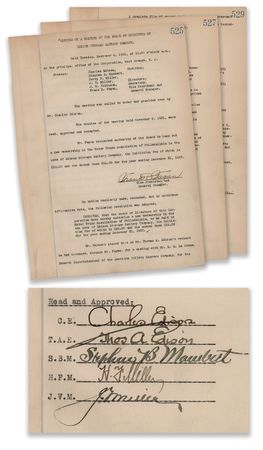 Lot #264 Thomas Edison Signed ?Edison Storage Battery Company? Document - Discount Agreement with the American Railway Express Company - Image 1