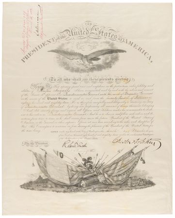Lot #34 President Chester A. Arthur Appoints the 16th Quartermaster General of the United States Army - Image 1