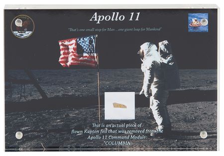 Lot #595 Apollo 11 Kapton Foil (Attested as Flown) - Image 1