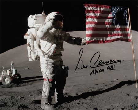 Lot #618 Gene Cernan Signed Photograph - Image 1