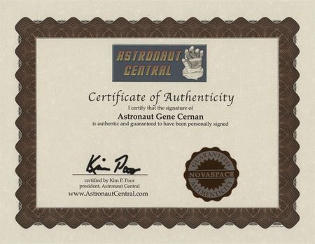 Lot #618 Gene Cernan Signed Photograph - Image 2