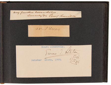 Lot #698 19th Century Notables Autograph Album with Samuel L. Clemens, Rudyard Kipling, and Benjamin Harrison - Image 3