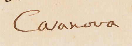 Lot #700 Giacomo Casanova Rare Autograph Letter Signed on European Wars and Politics - Image 3
