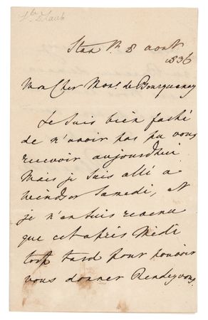 Lot #333 Henry John Temple, 3rd Viscount Palmerston Autograph Letter Signed - Image 1