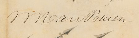 Lot #151 Martin Van Buren Document Signed as President - Image 2