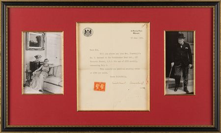 Lot #464 Winston Churchill War-Dated Typed Letter Signed - Image 1