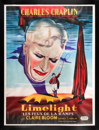 Lot #819 Charlie Chaplin 'Limelight' Original Grande Movie Poster (France) - 46.75? x 62.75? - Image 1